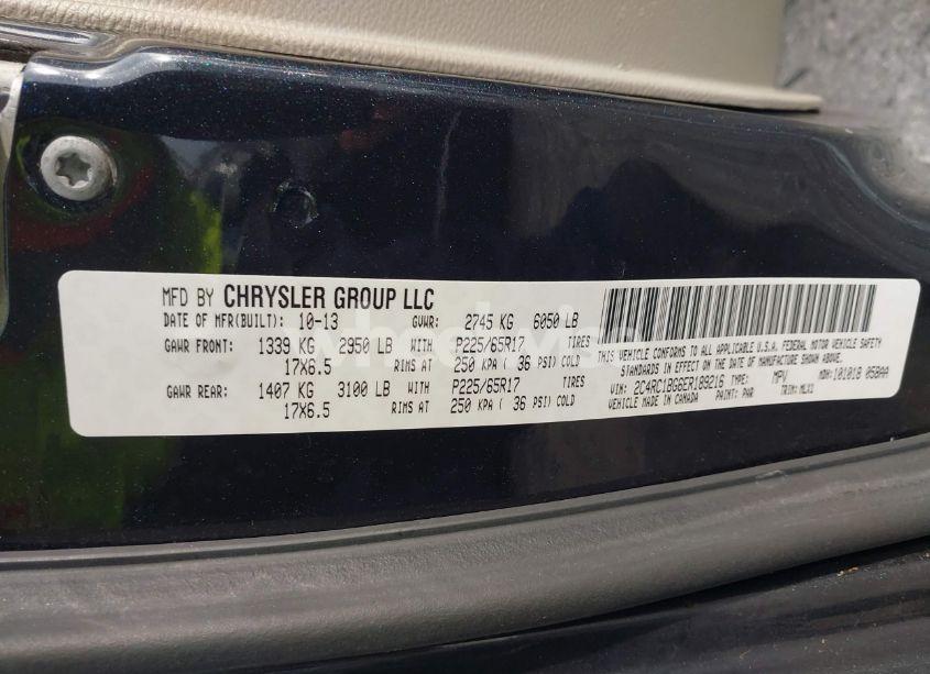 Photo 9 of 2014 Chrysler Town & COUNTRY TOURING (VIN 2C4RC1BG6ER189216)