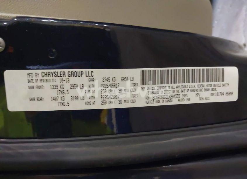 Photo 9 of 2014 Chrysler Town & COUNTRY TOURING (VIN 2C4RC1BG6ER204555)