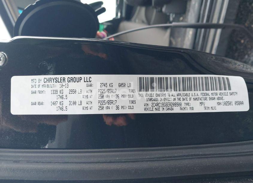 Photo 9 of 2014 Chrysler Town & COUNTRY TOURING (VIN 2C4RC1BG6ER208900)