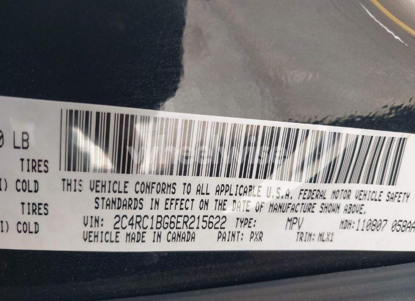 Photo 9 of 2014 Chrysler Town & COUNTRY TOURING (VIN 2C4RC1BG6ER215622)