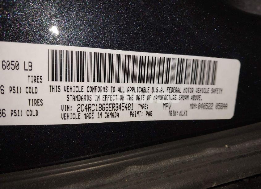 Photo 9 of 2014 Chrysler Town & COUNTRY TOURING (VIN 2C4RC1BG6ER345481)