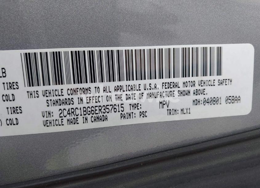 Photo 9 of 2014 Chrysler Town & COUNTRY TOURING (VIN 2C4RC1BG6ER357615)