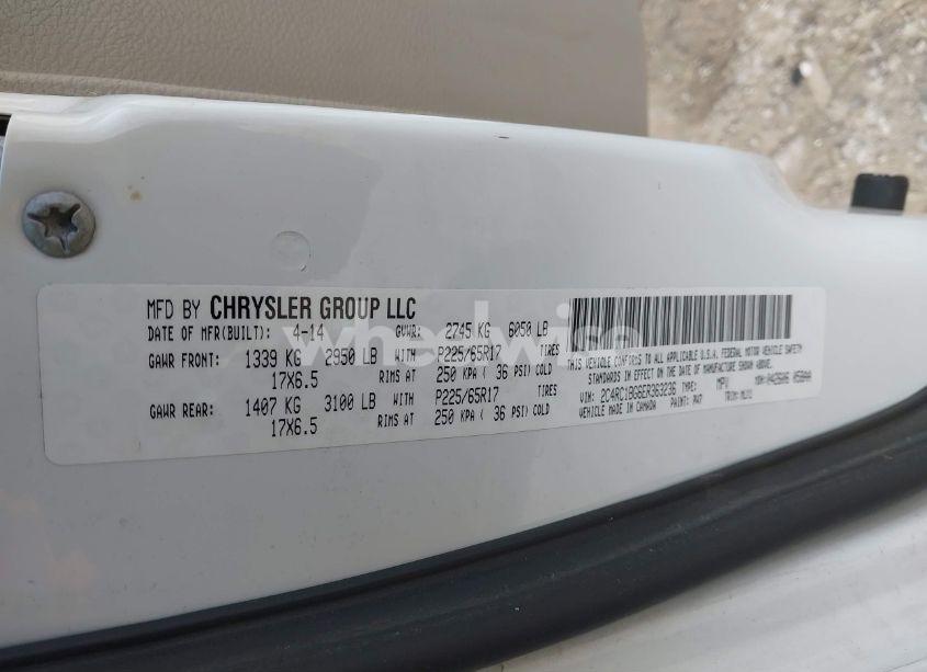 Photo 9 of 2014 Chrysler Town & COUNTRY TOURING (VIN 2C4RC1BG6ER363236)