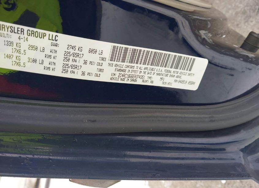 Photo 9 of 2014 Chrysler Town & COUNTRY TOURING (VIN 2C4RC1BG6ER374351)