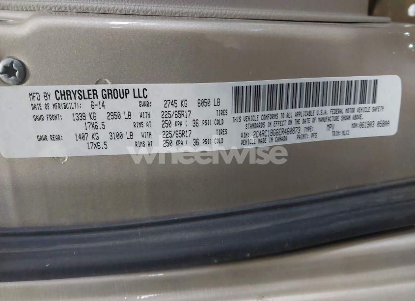 Photo 9 of 2014 Chrysler Town & COUNTRY TOURING (VIN 2C4RC1BG6ER460873)