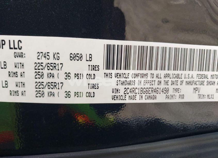 Photo 9 of 2014 Chrysler Town & COUNTRY TOURING (VIN 2C4RC1BG6ER461490)