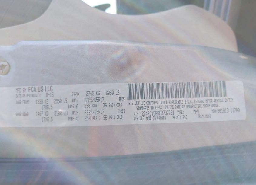 Photo 9 of 2015 Chrysler Town & COUNTRY TOURING (VIN 2C4RC1BG6FR730721)