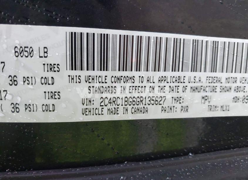 Photo 9 of 2016 Chrysler Town & COUNTRY TOURING (VIN 2C4RC1BG6GR135627)