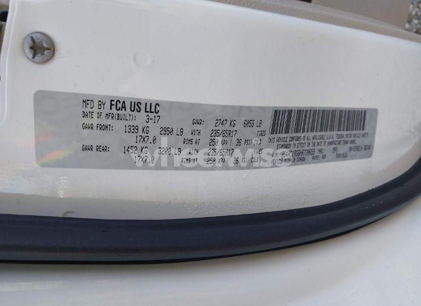 Photo 9 of 2017 Chrysler Pacifica TOURING-L (VIN 2C4RC1BG6HR720659)