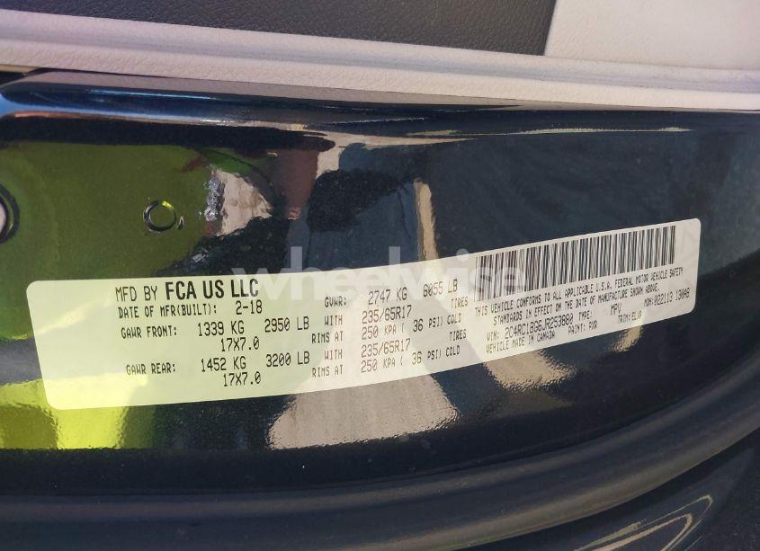 Photo 9 of 2018 Chrysler Pacifica TOURING L (VIN 2C4RC1BG6JR253880)