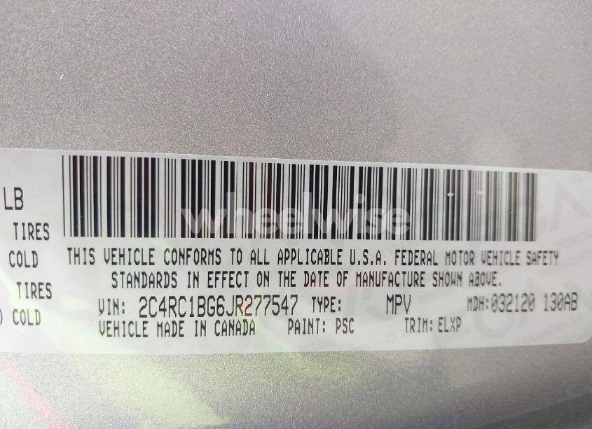 Photo 9 of 2018 Chrysler Pacifica TOURING L (VIN 2C4RC1BG6JR277547)