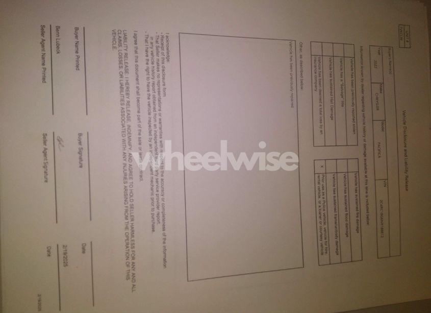 Photo 17 of 2022 Chrysler Pacifica TOURING L (VIN 2C4RC1BG6NR188812)