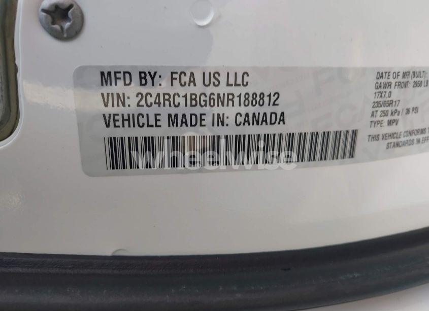 Photo 9 of 2022 Chrysler Pacifica TOURING L (VIN 2C4RC1BG6NR188812)