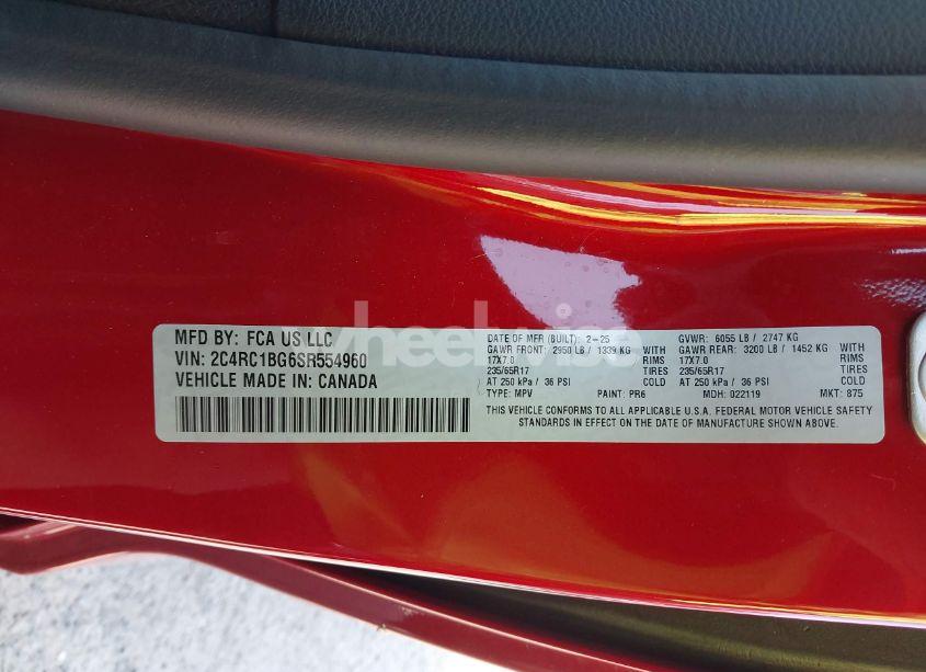 Photo 9 of 2025 Chrysler Pacifica SELECT (VIN 2C4RC1BG6SR554960)