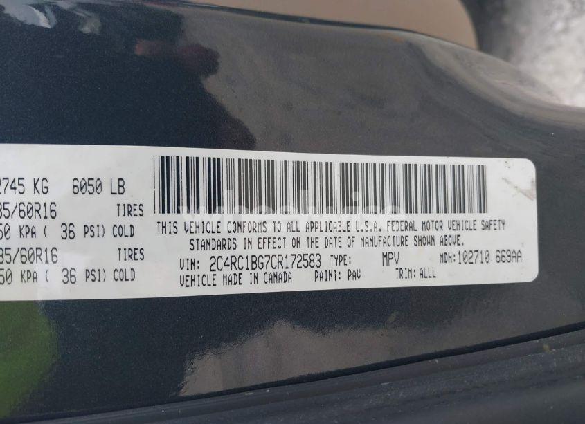 Photo 9 of 2012 Chrysler Town & COUNTRY TOURING (VIN 2C4RC1BG7CR172583)