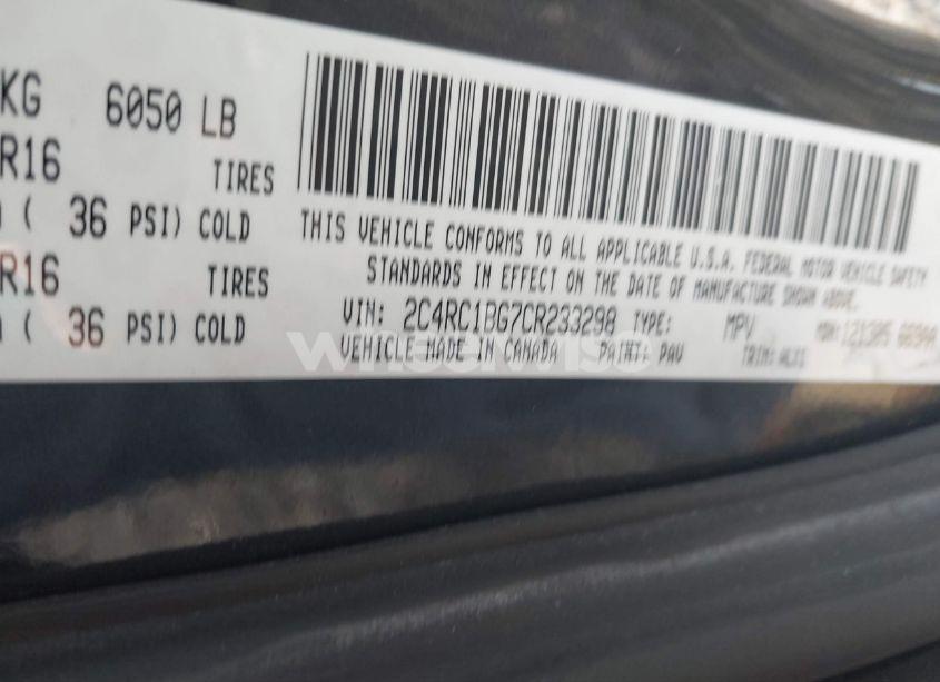 Photo 9 of 2012 Chrysler Town & COUNTRY TOURING (VIN 2C4RC1BG7CR233298)