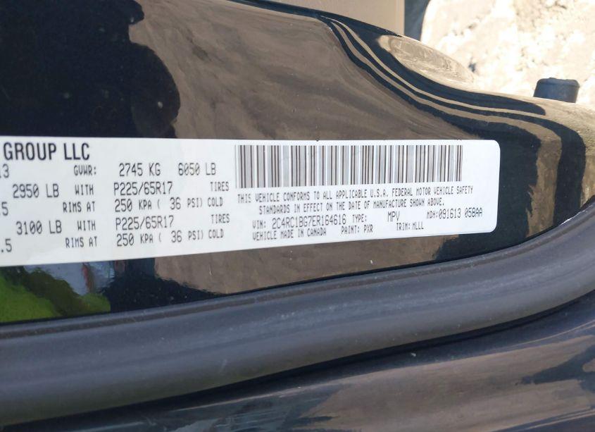 Photo 9 of 2014 Chrysler Town & COUNTRY TOURING (VIN 2C4RC1BG7ER164616)