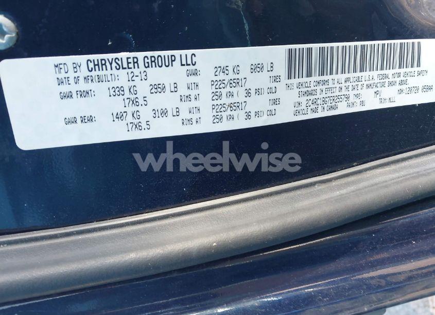 Photo 9 of 2014 Chrysler Town & COUNTRY TOURING (VIN 2C4RC1BG7ER255790)