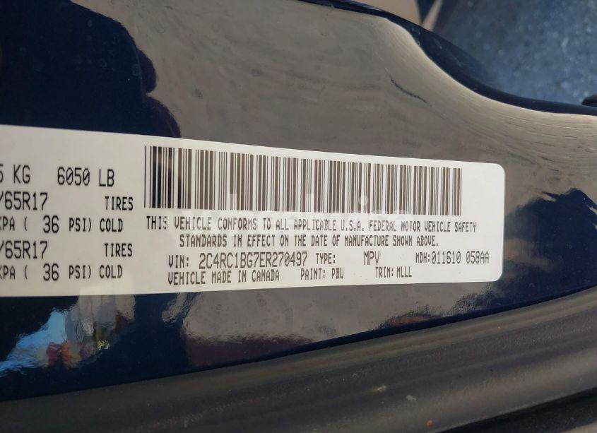 Photo 9 of 2014 Chrysler Town & COUNTRY TOURING (VIN 2C4RC1BG7ER270497)