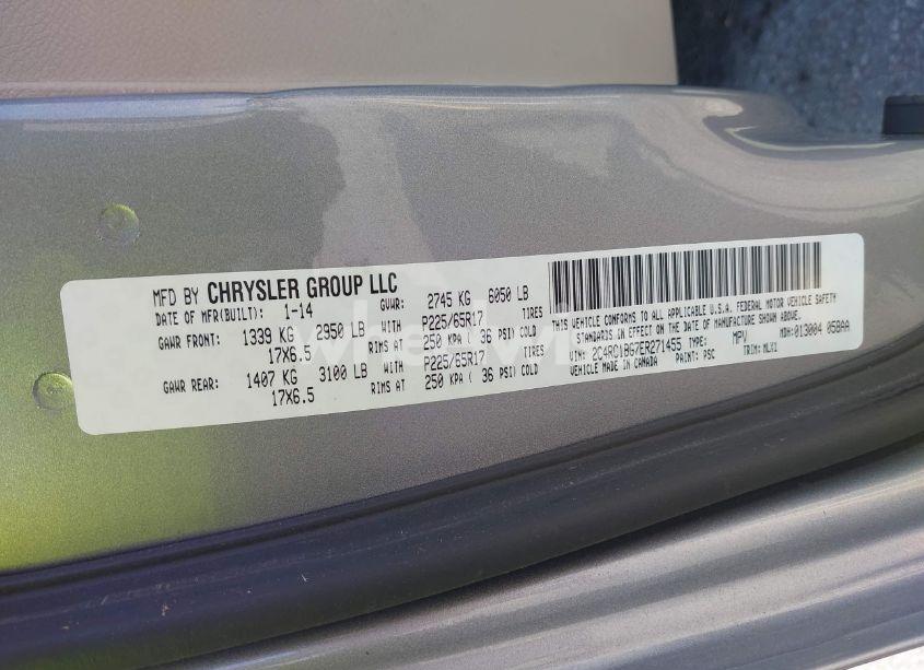 Photo 9 of 2014 Chrysler Town & COUNTRY TOURING (VIN 2C4RC1BG7ER271455)