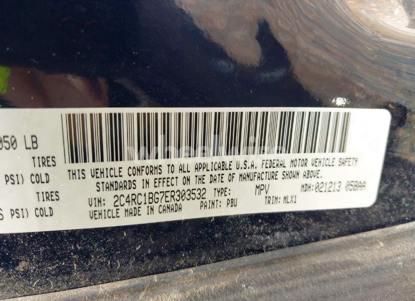 Photo 9 of 2014 Chrysler Town & COUNTRY TOURING (VIN 2C4RC1BG7ER303532)