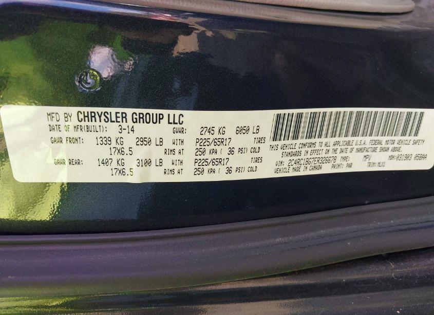 Photo 9 of 2014 Chrysler Town & COUNTRY TOURING (VIN 2C4RC1BG7ER326678)