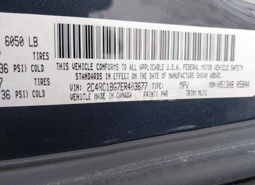 Photo 9 of 2014 Chrysler Town & COUNTRY TOURING (VIN 2C4RC1BG7ER403677)