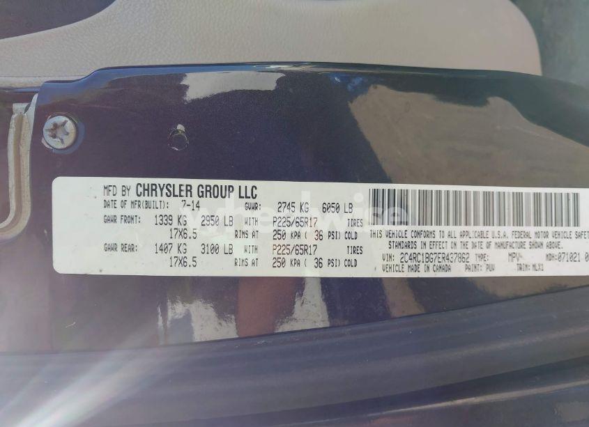 Photo 9 of 2014 Chrysler Town & COUNTRY TOURING (VIN 2C4RC1BG7ER437862)