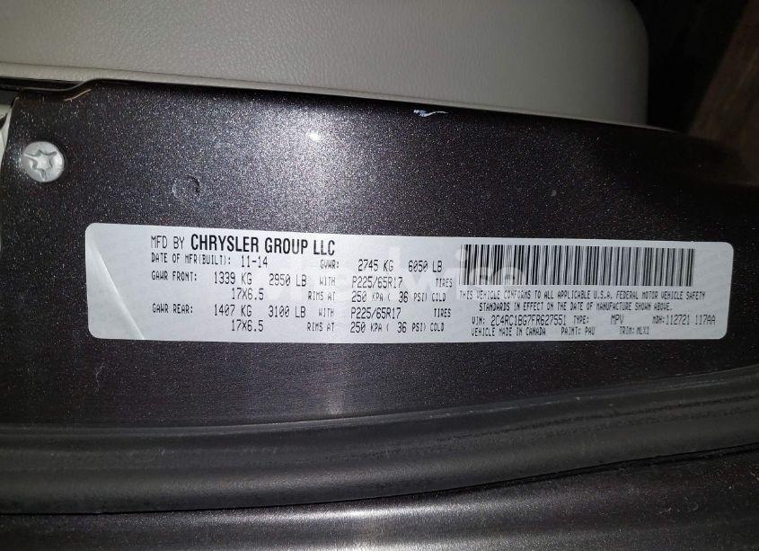 Photo 9 of 2015 Chrysler Town & COUNTRY TOURING (VIN 2C4RC1BG7FR627551)