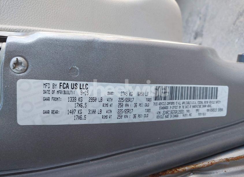 Photo 9 of 2016 Chrysler Town & COUNTRY TOURING (VIN 2C4RC1BG7GR129321)