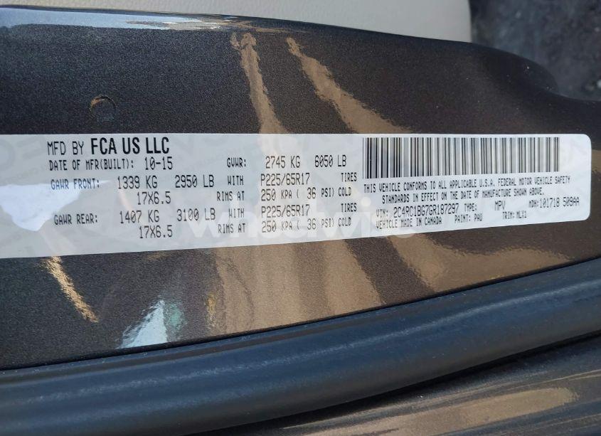 Photo 9 of 2016 Chrysler Town & COUNTRY TOURING (VIN 2C4RC1BG7GR187297)