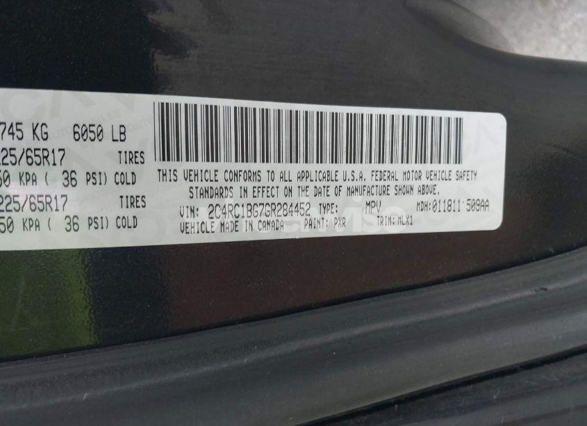 Photo 9 of 2016 Chrysler Town & COUNTRY TOURING (VIN 2C4RC1BG7GR284452)