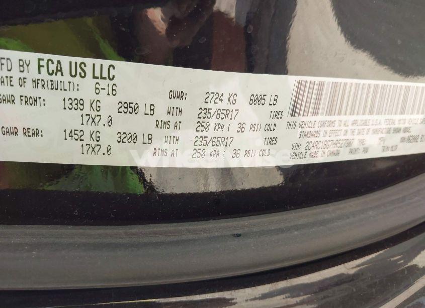 Photo 9 of 2017 Chrysler Pacifica TOURING-L (VIN 2C4RC1BG7HR527307)