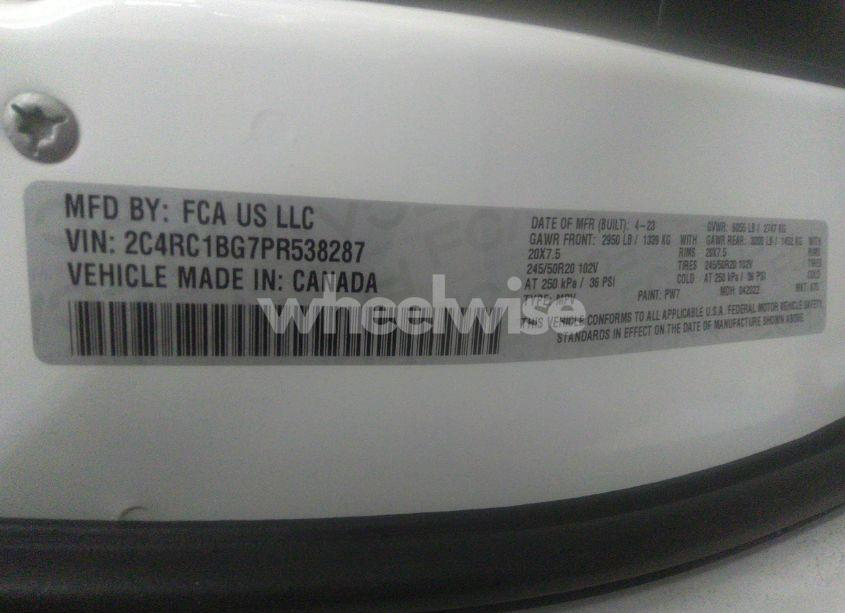 Photo 9 of 2023 Chrysler Pacifica TOURING L (VIN 2C4RC1BG7PR538287)