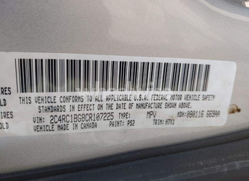 Photo 9 of 2012 Chrysler Town & COUNTRY TOURING (VIN 2C4RC1BG8CR107225)