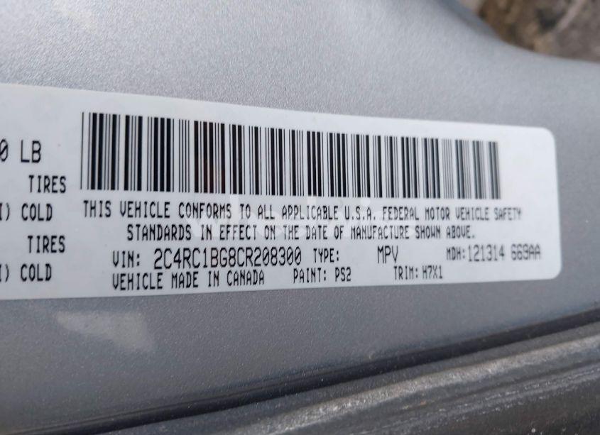 Photo 9 of 2012 Chrysler Town & COUNTRY TOURING (VIN 2C4RC1BG8CR208300)