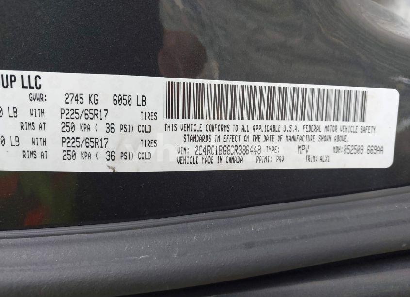 Photo 9 of 2012 Chrysler Town & COUNTRY TOURING (VIN 2C4RC1BG8CR386448)