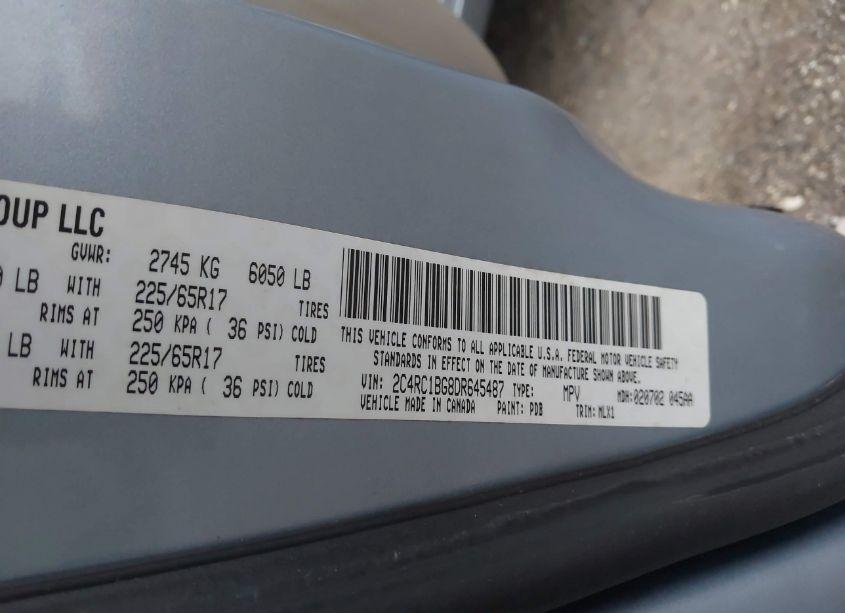 Photo 9 of 2013 Chrysler Town & COUNTRY TOURING (VIN 2C4RC1BG8DR645487)