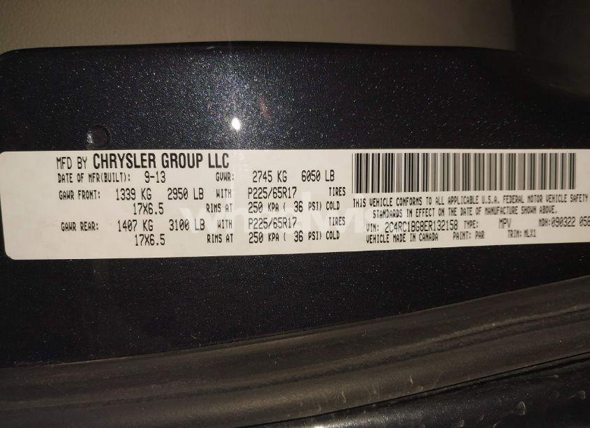 Photo 9 of 2014 Chrysler Town & COUNTRY TOURING (VIN 2C4RC1BG8ER132158)