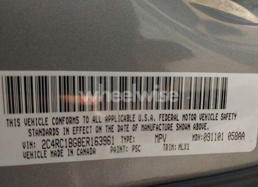 Photo 9 of 2014 Chrysler Town & COUNTRY TOURING (VIN 2C4RC1BG8ER163961)