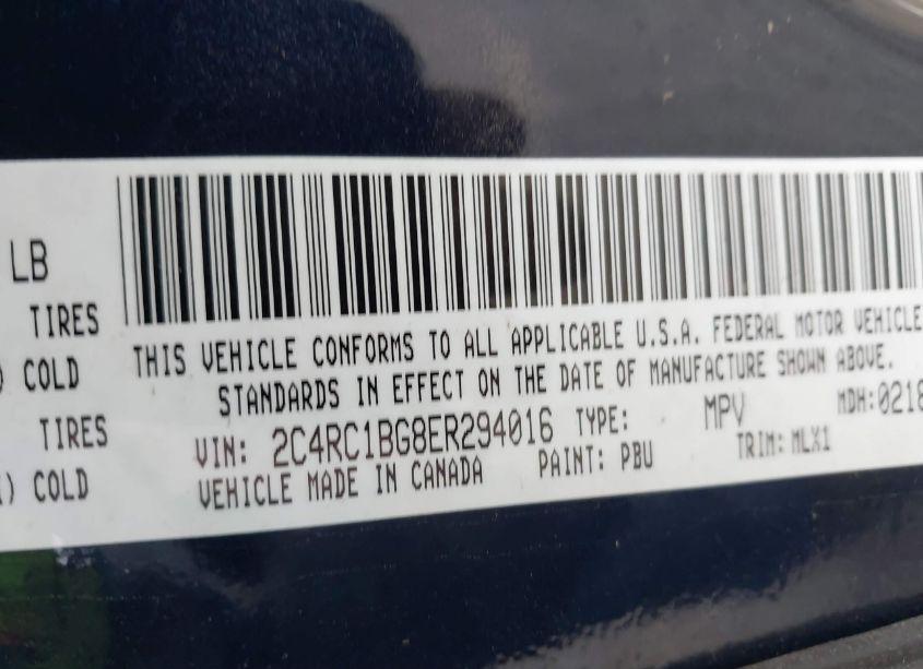 Photo 9 of 2014 Chrysler Town & COUNTRY TOURING (VIN 2C4RC1BG8ER294016)