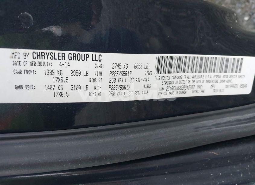 Photo 9 of 2014 Chrysler Town & COUNTRY TOURING (VIN 2C4RC1BG8ER342307)