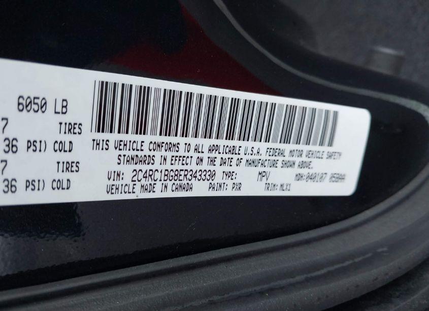 Photo 9 of 2014 Chrysler Town & COUNTRY TOURING (VIN 2C4RC1BG8ER343330)