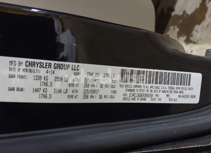 Photo 9 of 2014 Chrysler Town & COUNTRY TOURING (VIN 2C4RC1BG8ER368258)