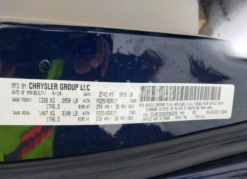 Photo 9 of 2014 Chrysler Town & COUNTRY TOURING (VIN 2C4RC1BG8ER382676)