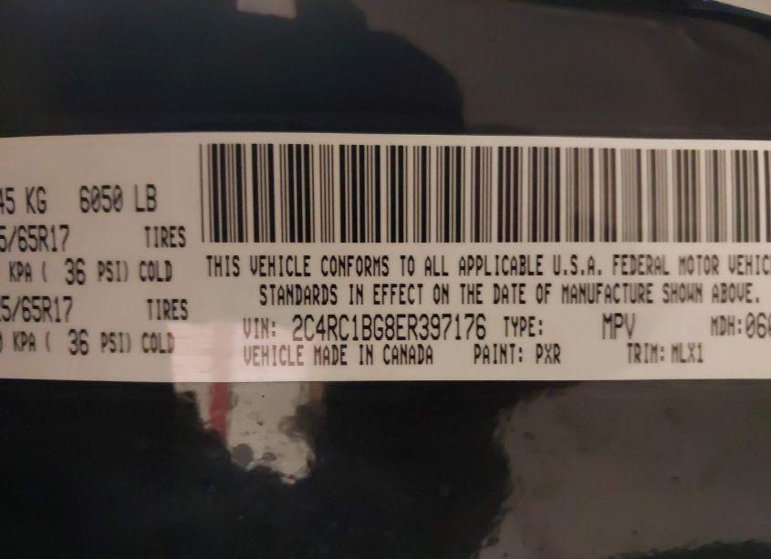 Photo 9 of 2014 Chrysler Town & COUNTRY TOURING (VIN 2C4RC1BG8ER397176)