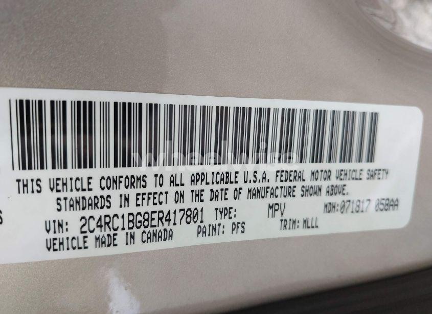 Photo 9 of 2014 Chrysler Town & COUNTRY TOURING (VIN 2C4RC1BG8ER417801)
