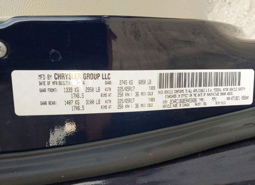 Photo 9 of 2014 Chrysler Town & COUNTRY TOURING (VIN 2C4RC1BG8ER453696)