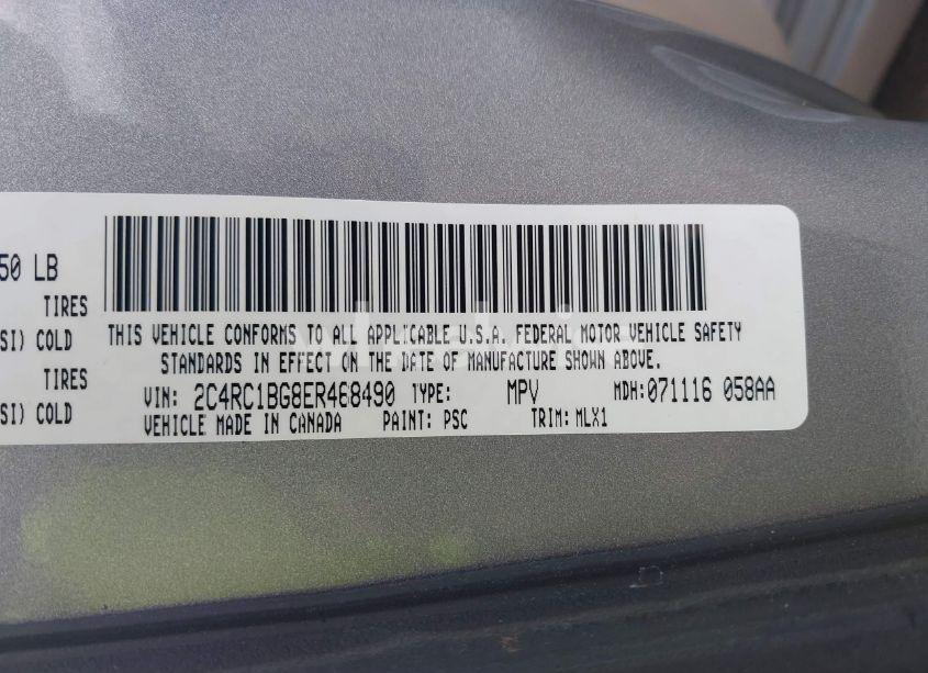 Photo 9 of 2014 Chrysler Town & COUNTRY TOURING (VIN 2C4RC1BG8ER468490)