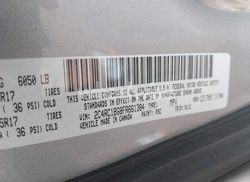 Photo 9 of 2015 Chrysler Town & COUNTRY TOURING (VIN 2C4RC1BG8FR661384)